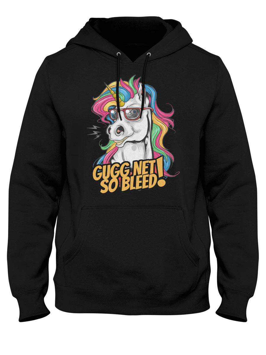 Gugg net so bleed Einhorn Hoddie - Main Image