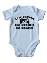 Jungen/Mädchen Baby Body / Beweis - Vadder net zockt - PFÄLZISCH.com