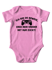 Jungen/Mädchen Baby Body / Beweis - Vadder net zockt - PFÄLZISCH.com