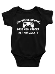 Jungen/Mädchen Baby Body / Beweis - Vadder net zockt - PFÄLZISCH.com