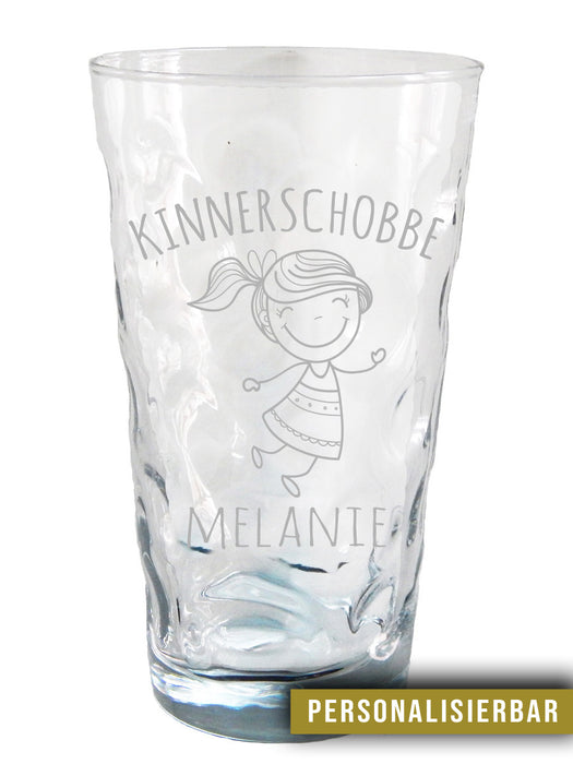 0,25L Dubbeglas - Kinnerschobbe für Mädchen & Junge
