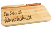 Schneidebrett selbst gestalten (inkl. Messer) - PFÄLZISCH.com