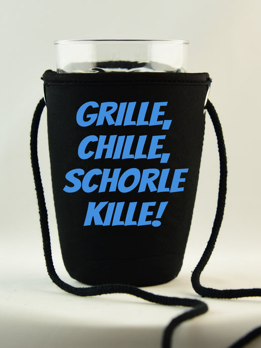 Schorlehalter - Grille, chille, Schorle kille! - PFÄLZISCH.com