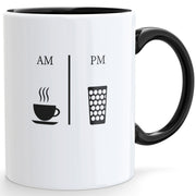 Kaffeetasse - morgens Kaffee abends Schorle - PFÄLZISCH.com