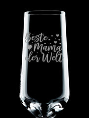 Beste Mama Sektglas graviert / 210ml - PFÄLZISCH.com