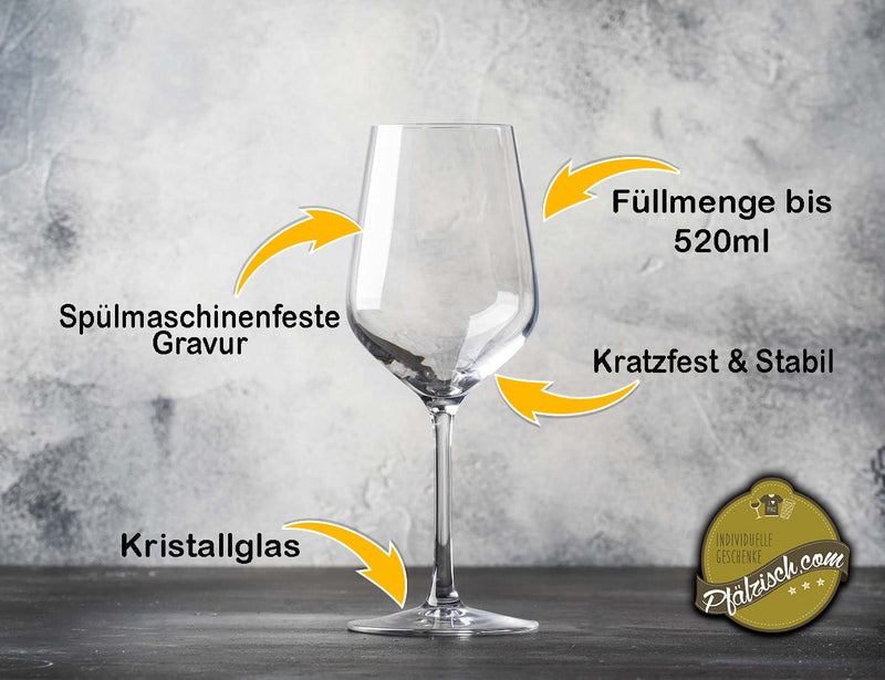 2x Weingläser für Hochzeit mit Gravur