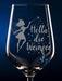 Weinglas mit Gravur "Holla die Weinfee - PFÄLZISCH.com