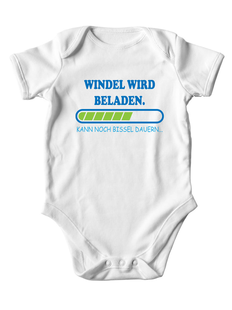 Jungen/Mädchen Baby Body - Windel wird beladen - PFÄLZISCH.com