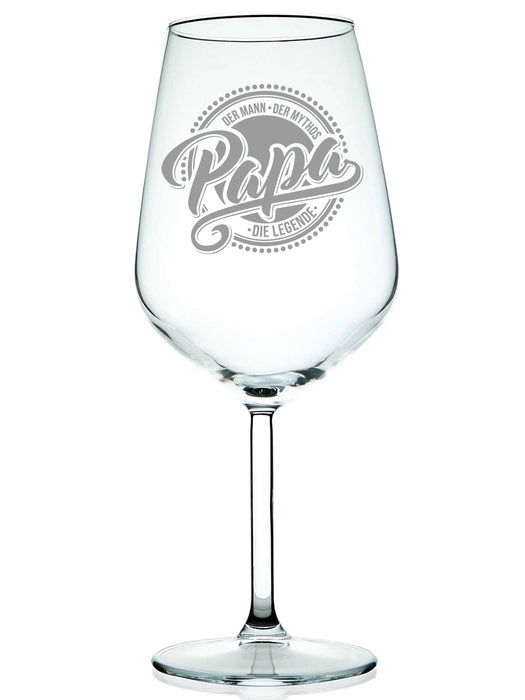 Weinglas mit Gravur "Papa die Legende" - PFÄLZISCH.com