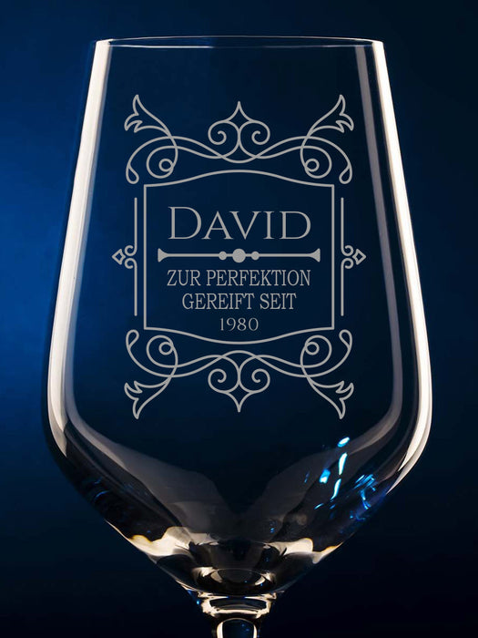 Weinglas personalisiert "Geburtstagsgeschenk"