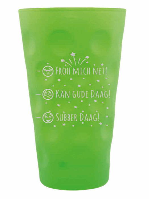 Dubbeglas mit Gravur "schlechter Daag" - PFÄLZISCH.com