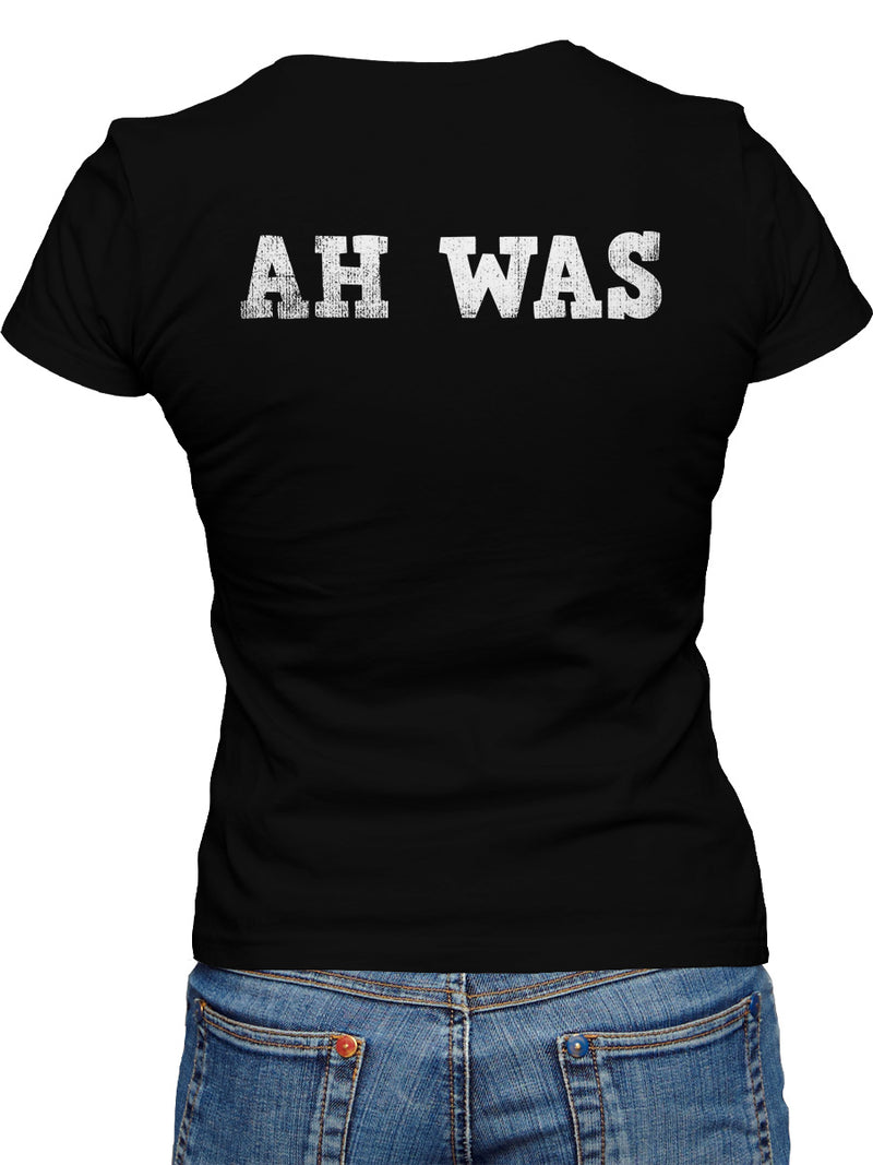 Hinne druff steht ah was - Damen T-Shirt - PFÄLZISCH.com