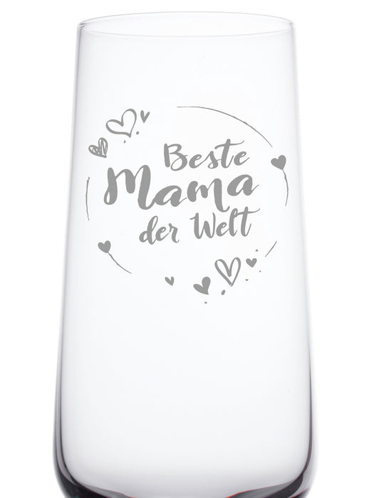 Beste Mama der Welt Sektglas graviert - PFÄLZISCH.com