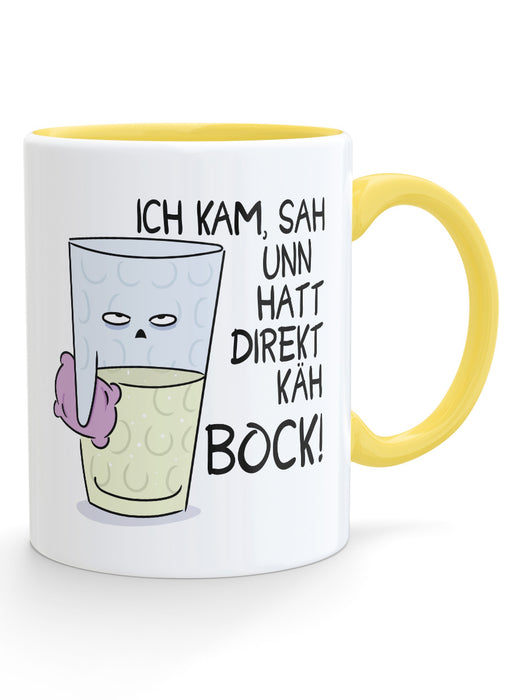 Dubbeglas Tasse - Ich kam, sah und hatte direkt keinen bock! - PFÄLZISCH.com