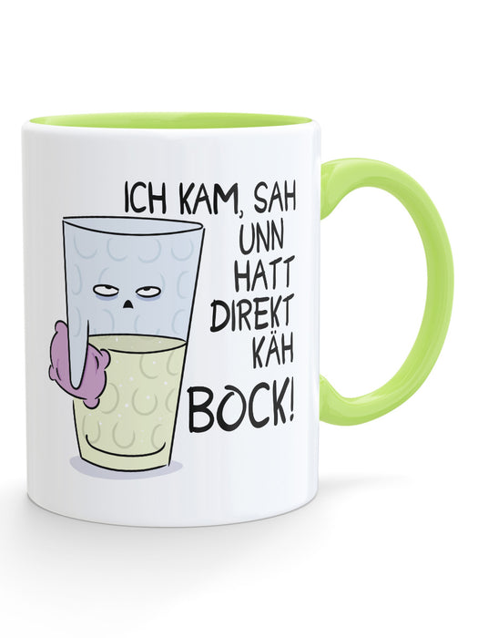 Dubbeglas Tasse - Ich kam, sah und hatte direkt keinen bock! - PFÄLZISCH.com