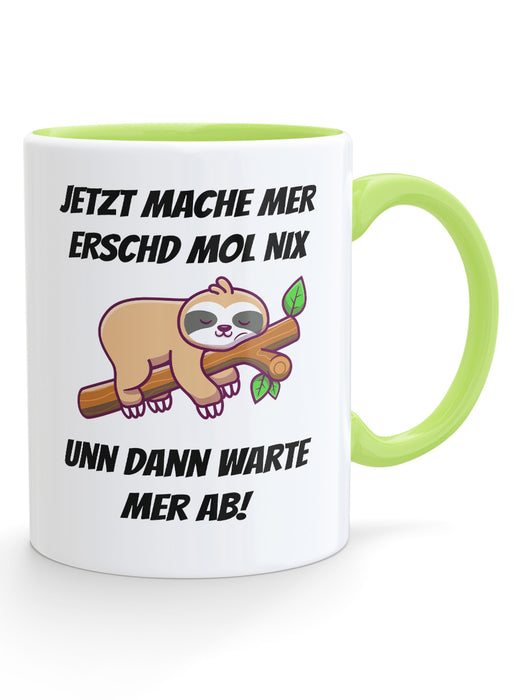 Pfälzer Faultier Tasse - PFÄLZISCH.com