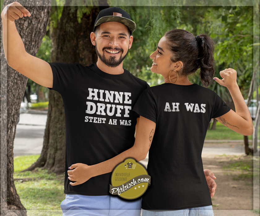 Hinne druff steht ah was - Damen T-Shirt