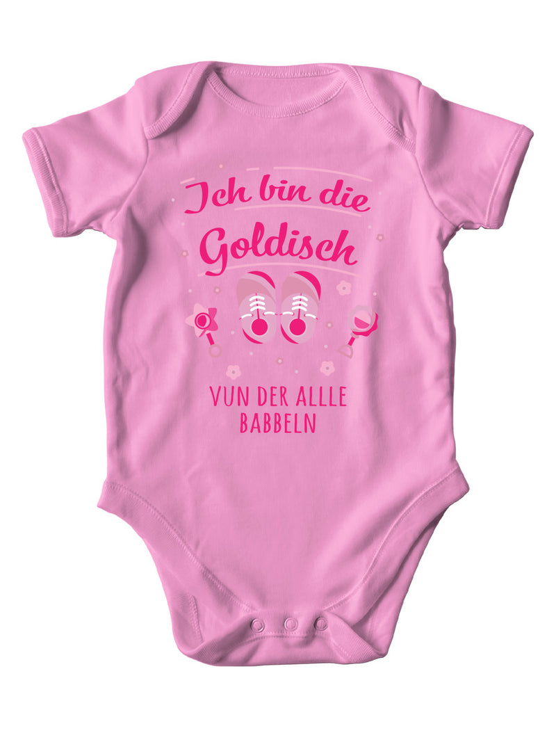 Jungen/Mädchen Baby Body - Ich bin die/der Goldisch/e - PFÄLZISCH.com