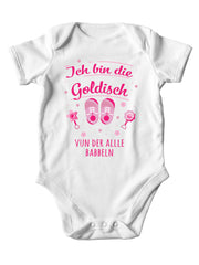 Jungen/Mädchen Baby Body - Ich bin die/der Goldisch/e - PFÄLZISCH.com