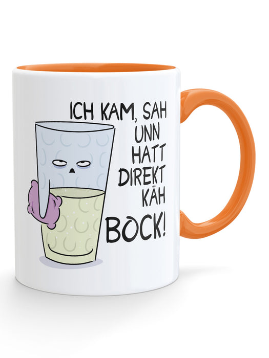 Dubbeglas Tasse - Ich kam, sah und hatte direkt keinen bock! - PFÄLZISCH.com