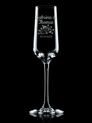Sektgläser Hochzeit graviert mit Namen, Ringen & Datum - PFÄLZISCH.com