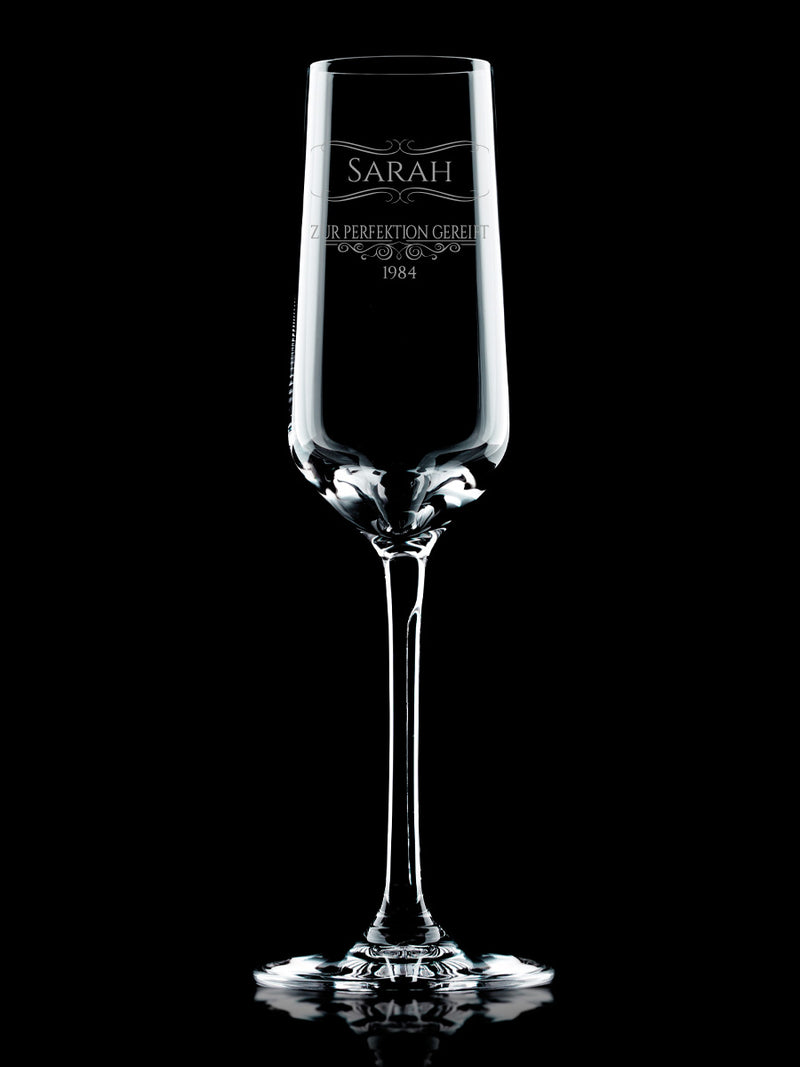 Sektglas mit Gravur / Geburtstag 210ml - PFÄLZISCH.com