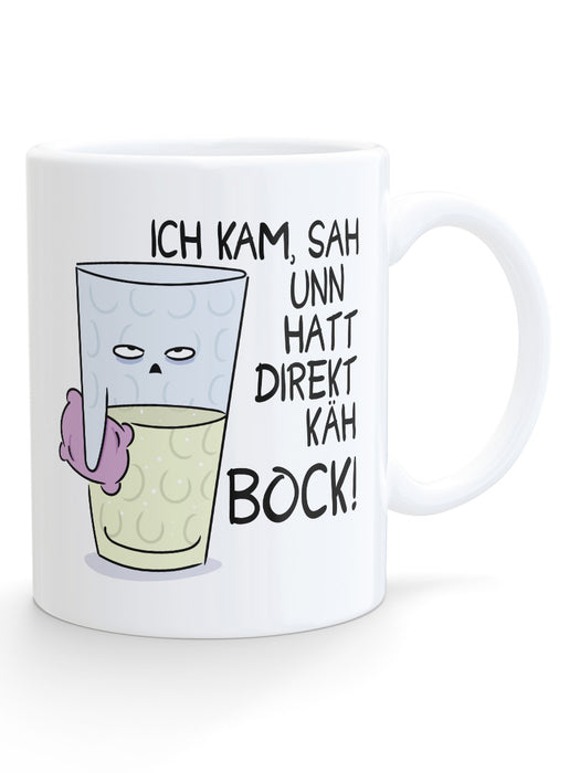 Dubbeglas Tasse - Ich kam, sah und hatte direkt keinen bock! - PFÄLZISCH.com