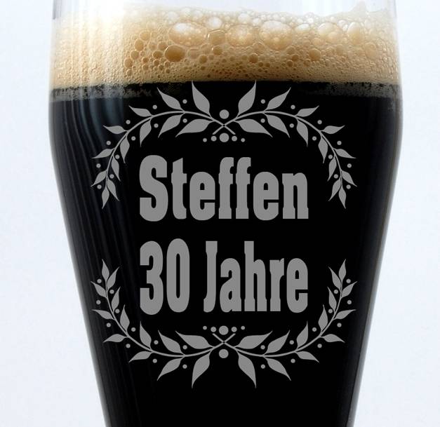 Weizenbierglas 0,5L Geburtstagsgeschenk mit Namensgravur - PFÄLZISCH.com